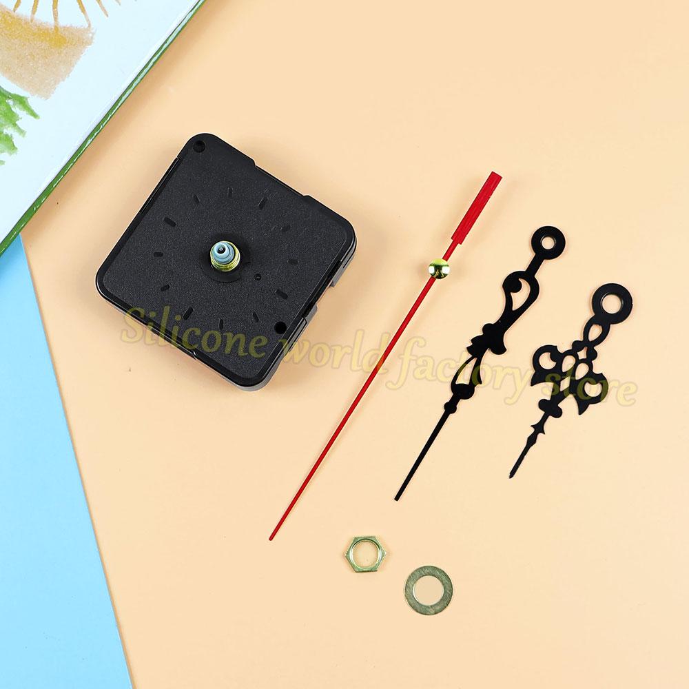 SW Clock Mechanism Silent Quartz Movement Set Machine Wall Hands Silent Sweep Second Movement With Pointer DIY Repair Parts Tool