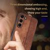 AZNS For Samsung Galaxy S24 Case Imprinted PU Leather+TPU Shock Absorbing Smartphone Shell