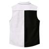 Men's Workwear Lapel Button-Down Vest Shirt - Lightweight Sleeveless Top