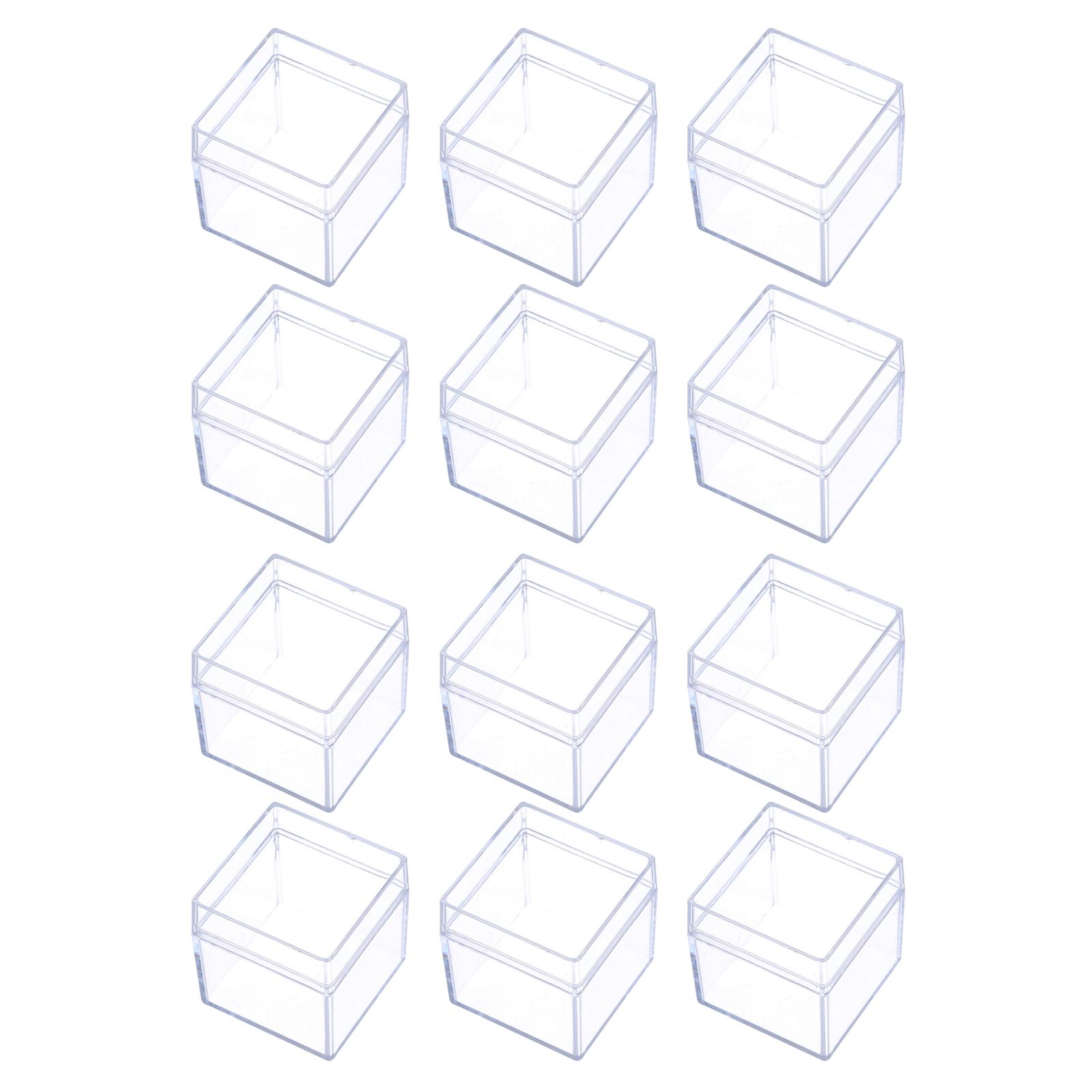 

12 шт. прозрачных подарочных коробок для конфет, многофункциональная упаковка, аксессуар для свадебного новогоднего вечернего декора прозрачный