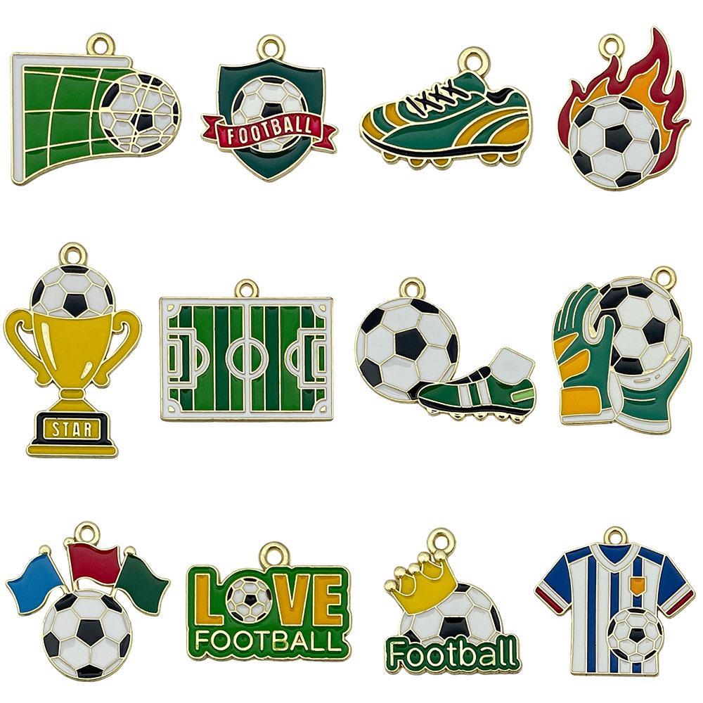 World Cup Football Trophy Jersey Keychain Ornament