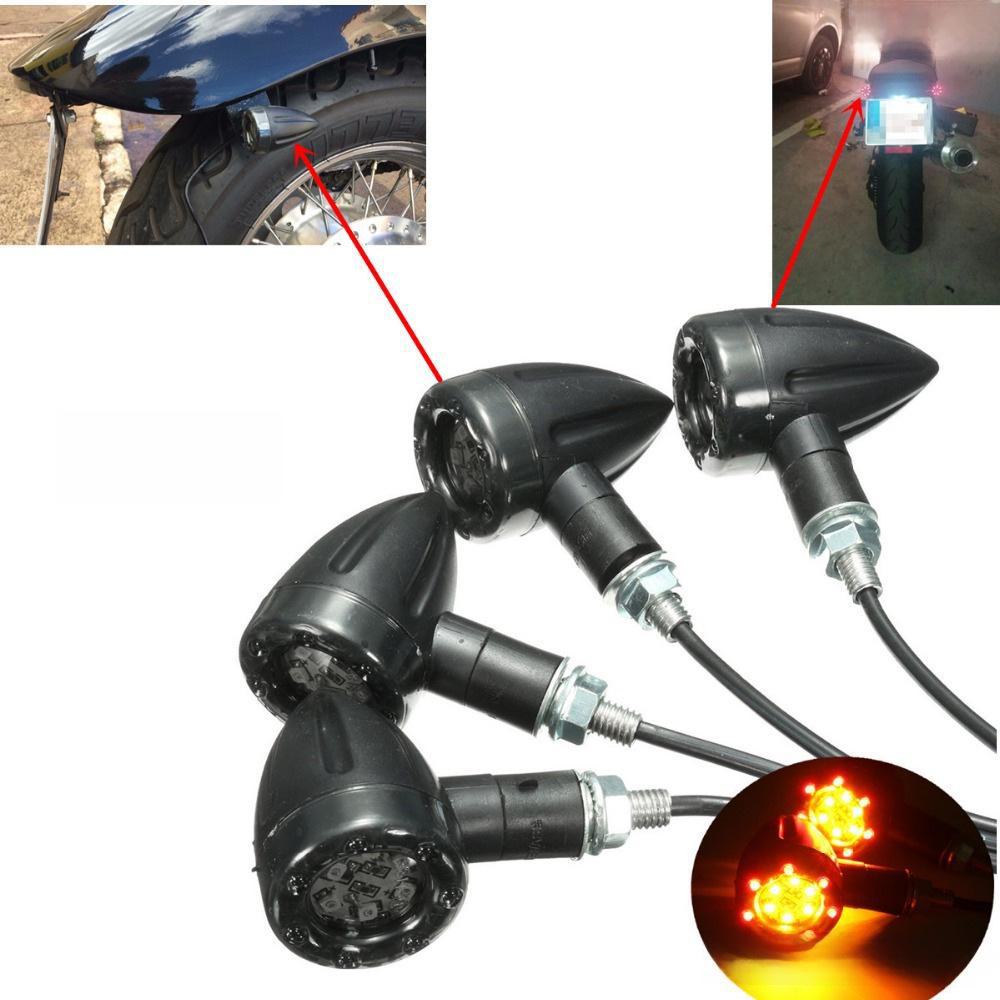 Retro Motorcycle Turn Signal for Harley Prince, ABS Material, Small Size, Fits Jialing 70 CG125