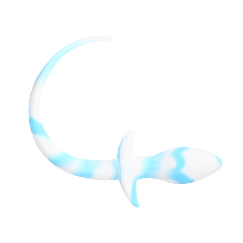 MoDi Women Sex Toys Faux Dog Tail Butt Anal Plug Liquid Silicone Sexy Romance Adult Game Toy