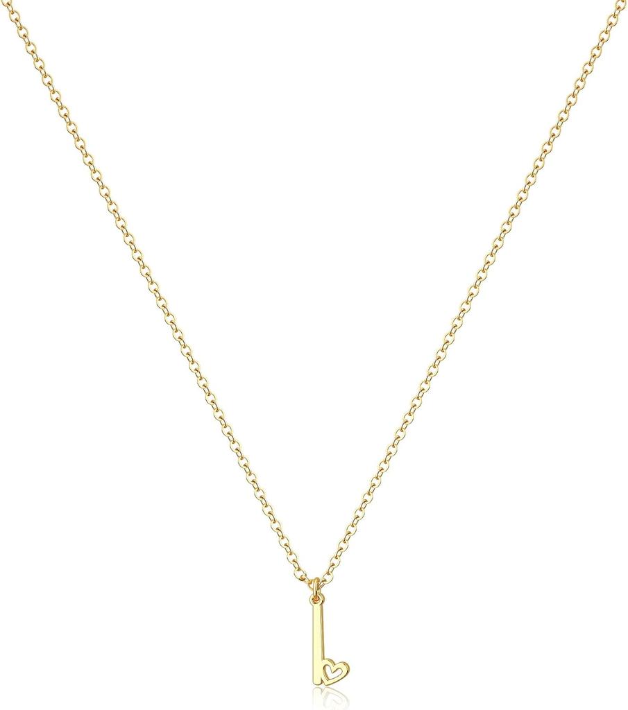 Tewiky raidės karoliai moterims - 14k paauksuoti subtilūs raidžių karoliai madingi mieli individualūs monogramos