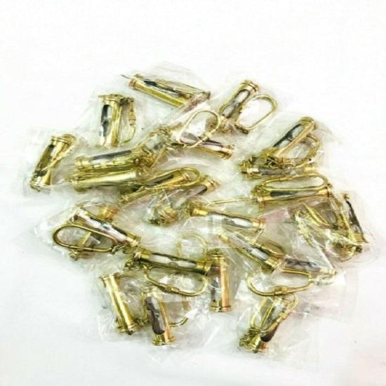 Lot of 100 Brass Sand Timer Key Chains