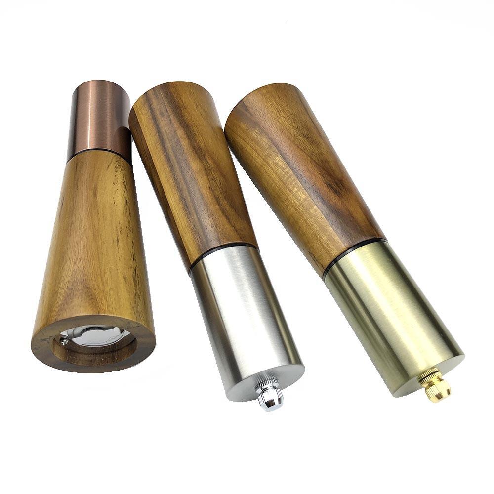 Acacia Wood GrinderManual Pepper GrinderMulti-Use Flavor BottleKitchen Tools