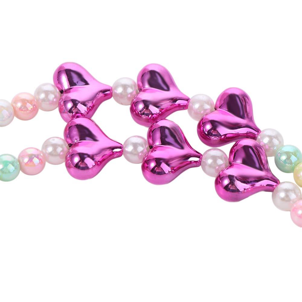 Diagonal Lanyard Heart Mobile Phone Lanyard Beaded DIY Mobile Phone Chain Phone Case