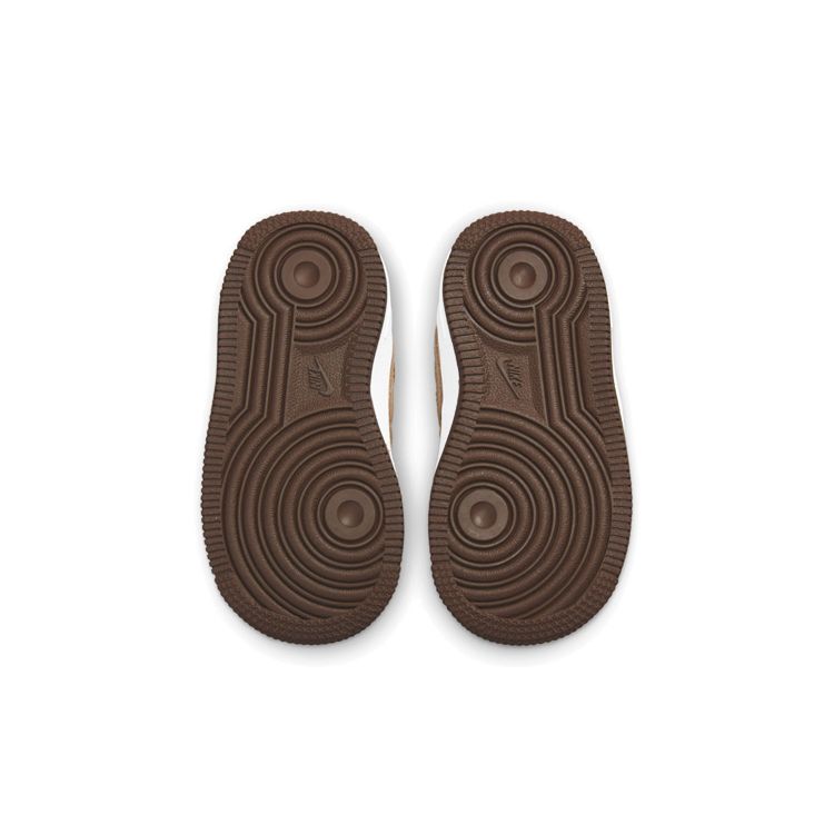 Nike Force 1 QS TD Acorn Zapatillas de Bebé Marrón Natural Sotobosque DJ4298-100