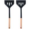 2pieces Non Stick Pan Special Shovel Silicone Spatula Set For Various Cooking Needs Scooping