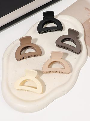 5 Pcs Small Hair Claw Clips Matte Claw for Women Strong Grip Non-slip Jaw for Medium Hair Women.