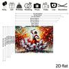 2D Spanish Flamenco Dancer Oil Painting Style Studio Background