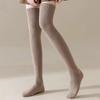 1 Pair Thicken Women's Socks Solid Color Warm Thick Stockings High Knee Socks  Warm Knees and Legs