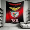 S.L. Benfica Wall Tapestry Aesthetic Wall Hanging Printed Fabric Blanket Decorative Tapestries for Bedroom Living Room Home Decor