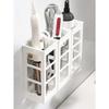 1pc No-Drill Wall Mounted Hair Tool Organizer - Adjustable Height Storage Rack For Hair Dryer, Curling Iron & Straighteners