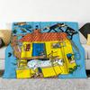 Animation P-Pippi L-Langstrumpf Werfen Weiche Gemütliche Flanell-Kuscheldecke für Sofa Schlafzimmer und Mehr