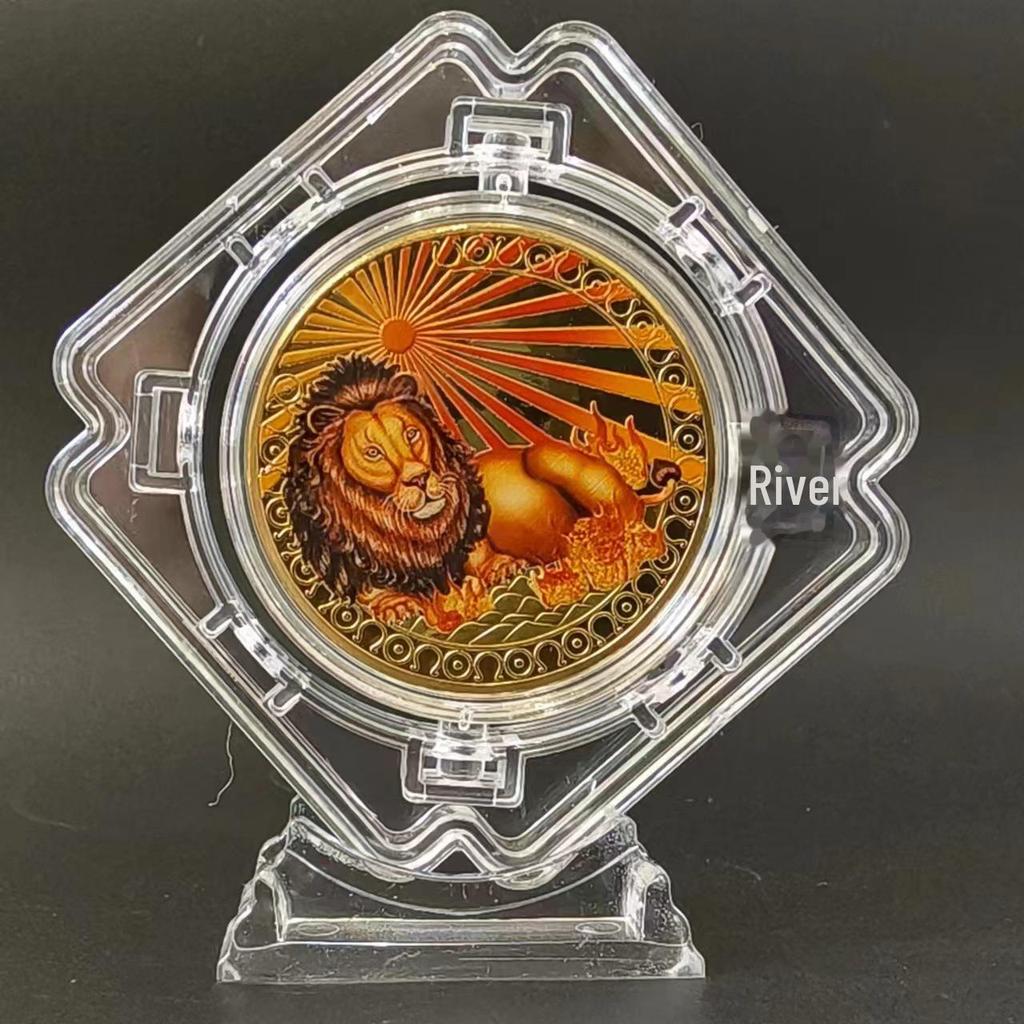 Gold-Plated Scorpio, Gemini, and Libra Zodiac Medallion Set