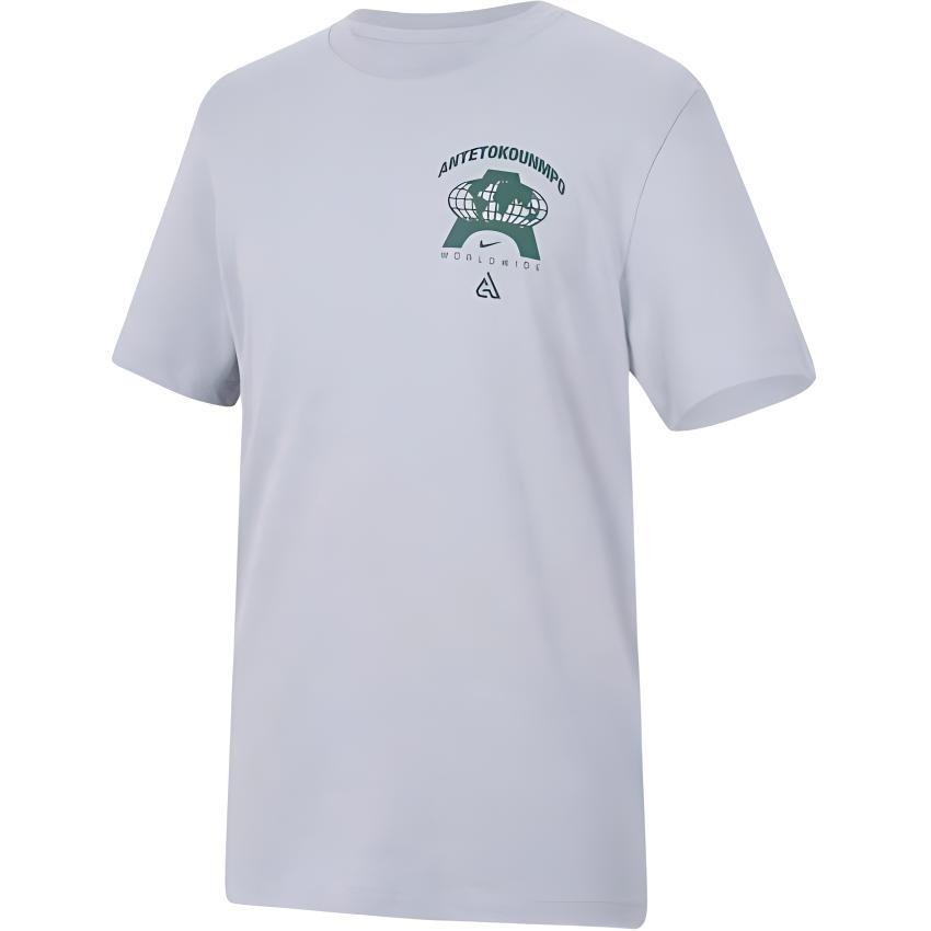 Nike Giannis Graphic T-shirt Asia Sizing Grey Men s FV8409-012 L