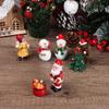 Santa Claus Xmas Tree Desktop Ornament Doll House Micro Landscape Christmas Miniatures Figurines