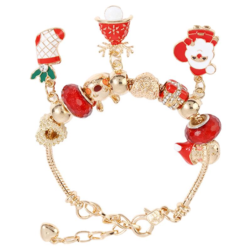 Christmas Style Creative Bracelet Alloy Elegant DIY Fashionable Bracelets for Women Girl Type1
