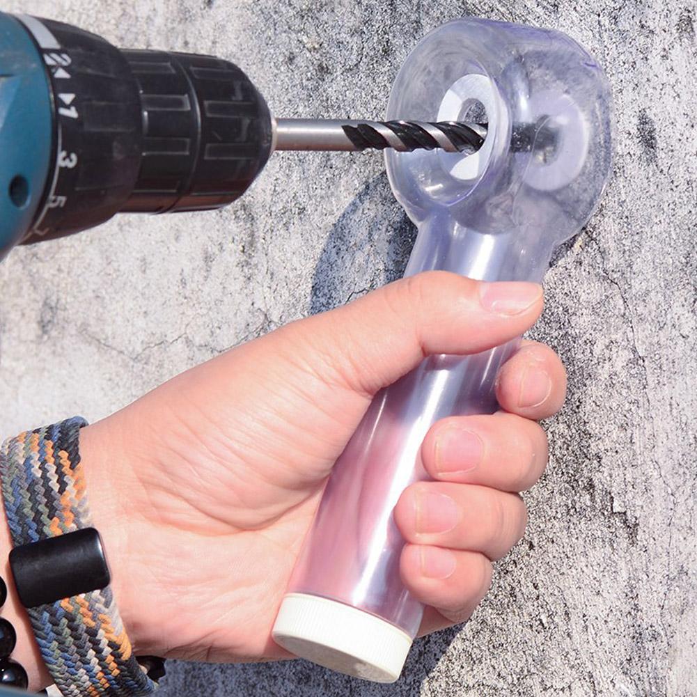 Rotatable Drill Dust Collector with Tilting Nozzle Ergonomic Plastic Dust Box for Power Drill Efficient Hole Drilling Tool