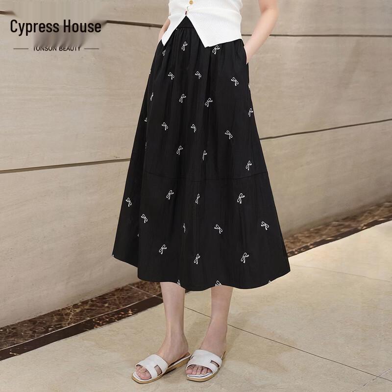 Женская вышитая юбка-трапеция Sispers с эластичным поясом S