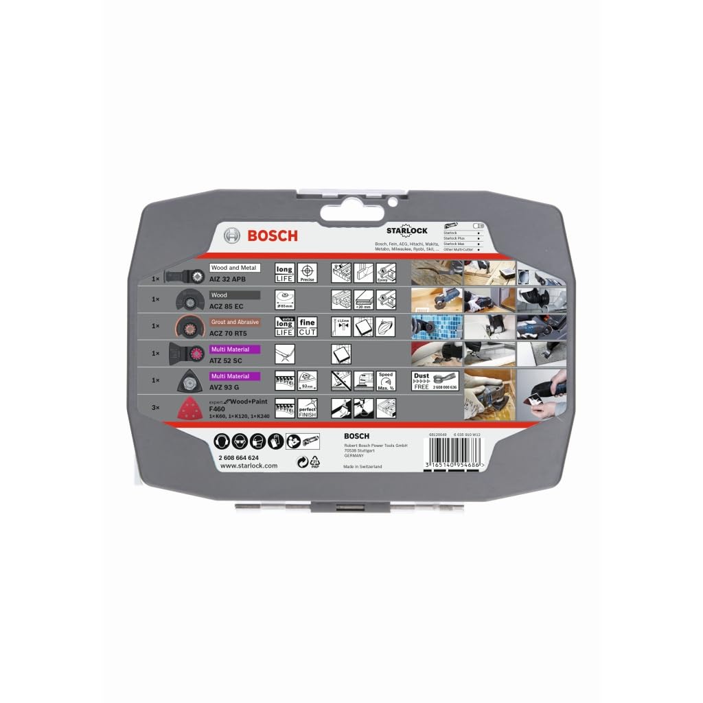 BOSCH Best Selling Set for Cut and Sew Renovation Specialty 2608664624 Multi-Tools (Starlock)
