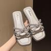 Cross-band one-word drag women comfortable wear beach seaside new summer fashion versatile cool slippers