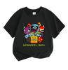 Kids Boys Girls 100% Cotton Crew Neck Short Sleeve T-Shirt, Cute Cartoon Game Character Printed Casual Comfortable Tees for Children Daily Wear Gift
