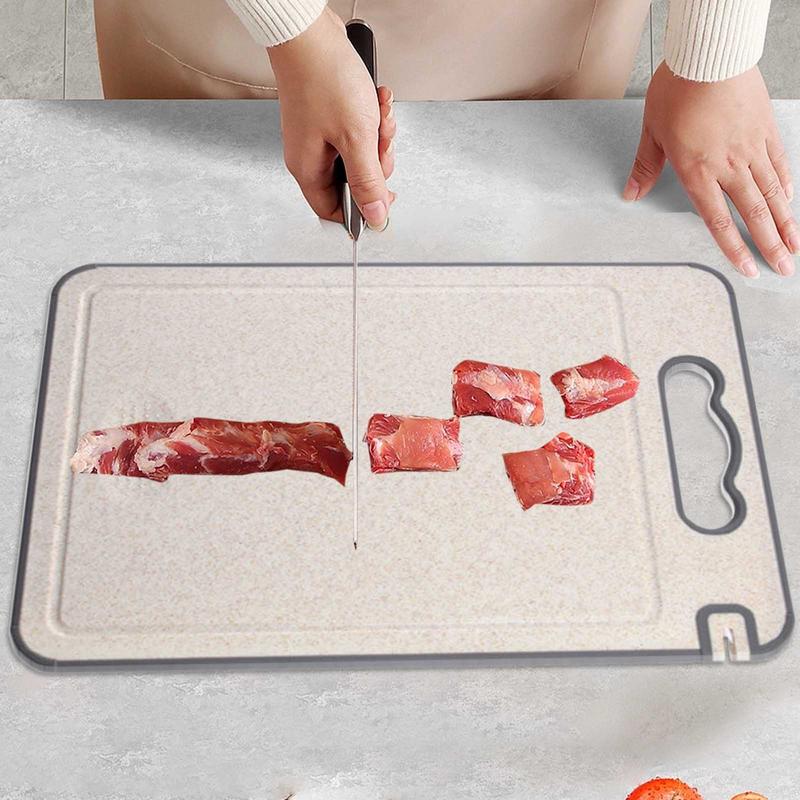 Stainless Steel Chopping Board Double-Sided Cutting Board With Built-In Grinder And Sharpener Kitchen Gadget Fruit Chopping