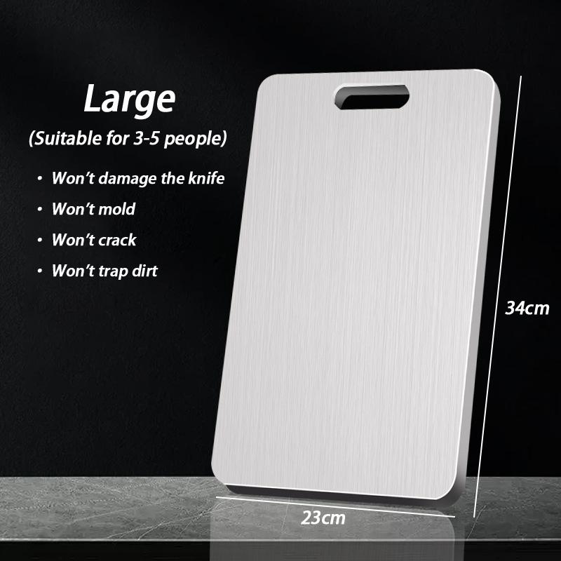 Nerezové krájecí desky do kuchyně, zesílené oboustranné krájecí desky na potraviny