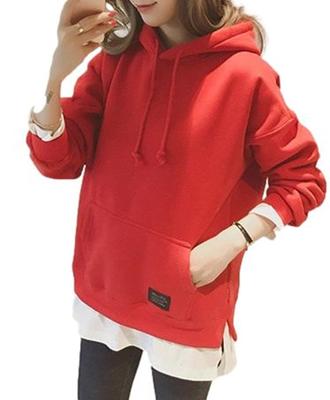 Estilo Nibunnoichi com Camadas Longo Escovado Frio [1/2style] Moletom com Capuz/Camisola Capuz, Boa, Estilo, Casual, Clima, Forro, Mangas, Fofo, Feminino (JP,