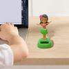 Pzuryhg Fun Solar Dashboard Decorations, Girls Solar Dashboard Ornaments, Hawaiian Girl Shaking Bobblehead for