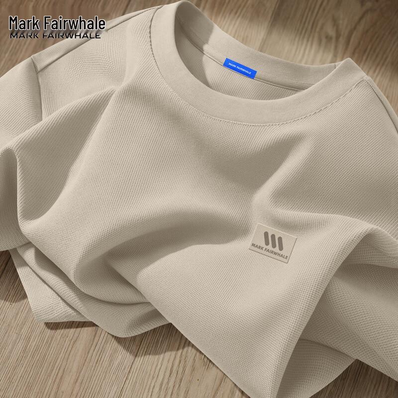 Mark Fairwhale Men s Waffle Knit Ice Silk Short Sleeve T-Shirt L
