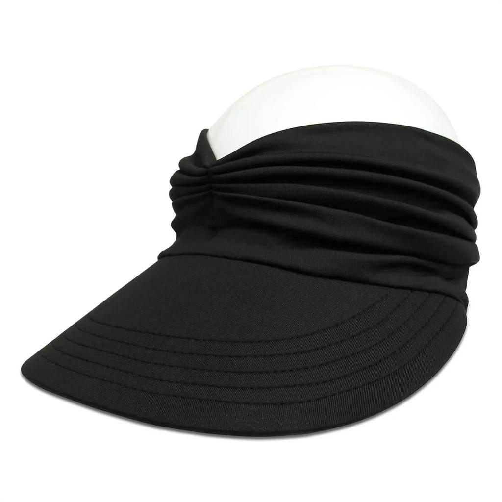 2023 Women Sun Visor Empty Top Hat Wide Brim Summer UV Protection Beach Sport Cap Easy To Carry Travel Caps Fashion Beach Summer