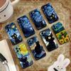 Van Gogh Chibi Cat Phone Case Silicone Soft For IPhone 17 16 15 14 13 12 11 X XR Plus Pro Max Plus