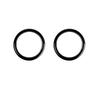 for 12-15 Toyota Tacoma interior modified piano black front door horn ring decoration sticker