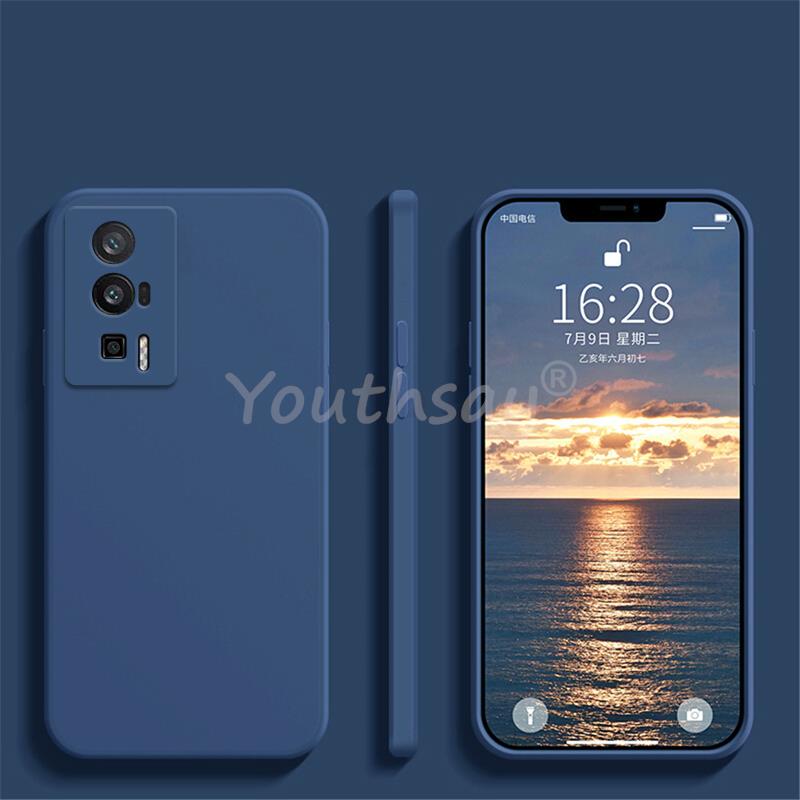 For Xiaomi POCO F5 F4 Pro Case Silicone Liquid Official Phone Funda For POCO X5 Pro Cover TPU Protector Case POCO M5 Pro Cover