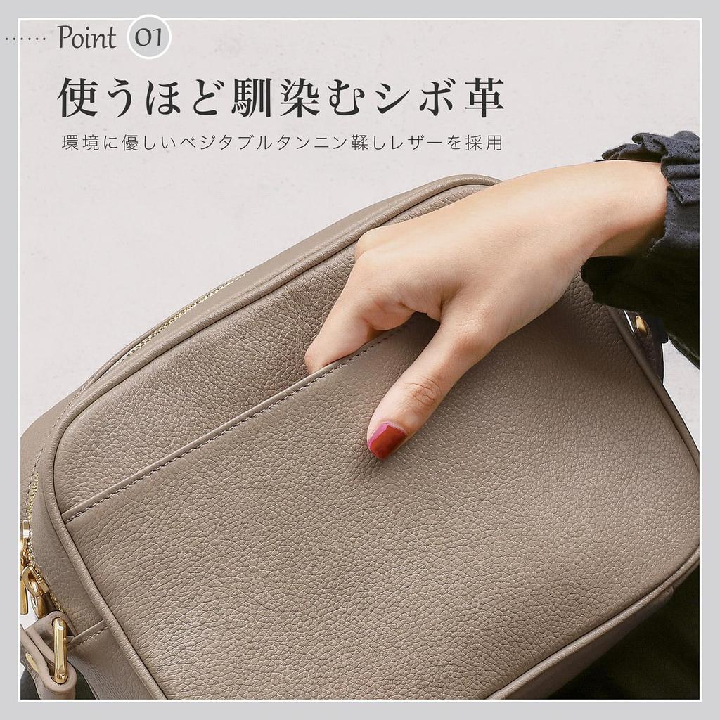 BLUE SINCERE Shoulder Genuine Cowhide Leather SHB10 Women's Bag, Leather, Compact, Lightweight, Mini, One-Shoulder Bag, Vegetable-Tanned / (Royal