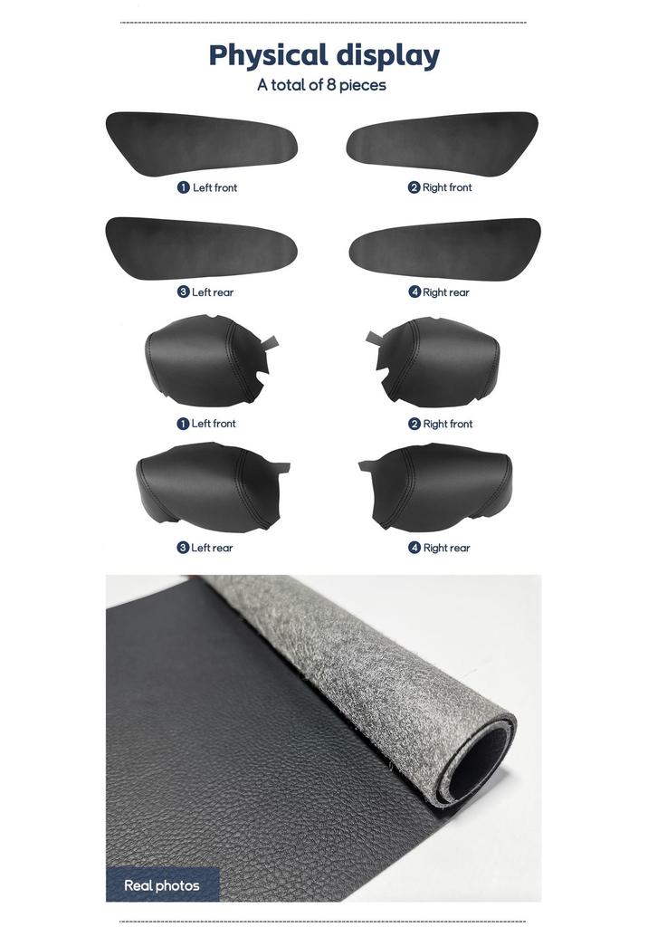 Hyundai Tucson 06-13 4-Deurs Leer Deurklink Wrap & Interieur Opknapping.