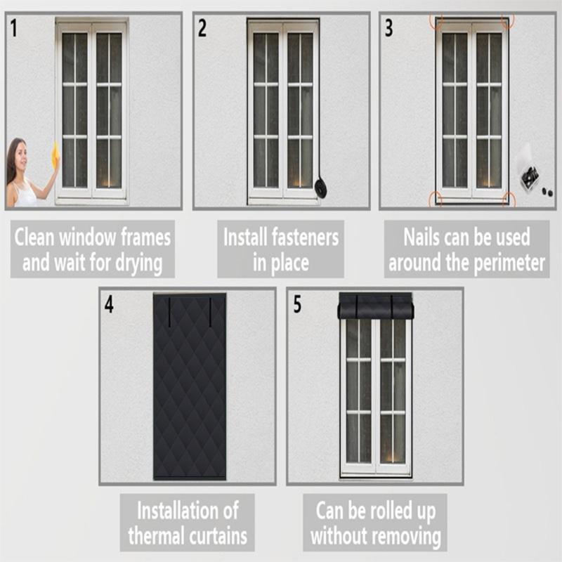 Noise Blocking Oxfords Fabric Rollable Window Cover Designed for Quiet Living Space with Roll Light Control