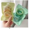 6 Stück/Set Damenmode Telefonkabel Elastisches Haarband Bunt Bedruckt Spiralkabel Gummiband Haargummis Haaraccessoires Geschenk