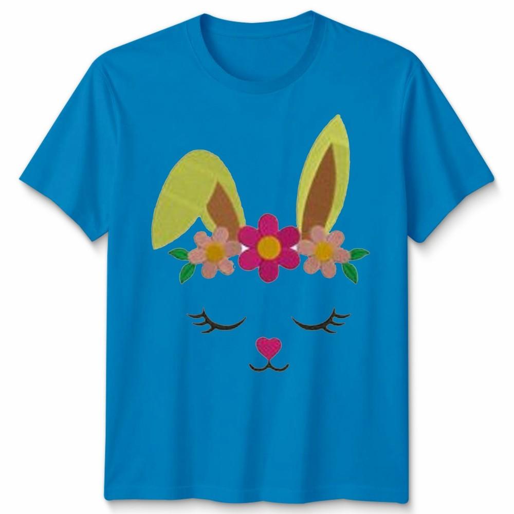 Cute Easter Bunny Face Unisex Tshirt Spring Holiday Apparel