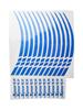 Motorcycle Wheel Rim Stripe Tape Sticker Set of 12 Pieces for 18 21 Inch Wheels