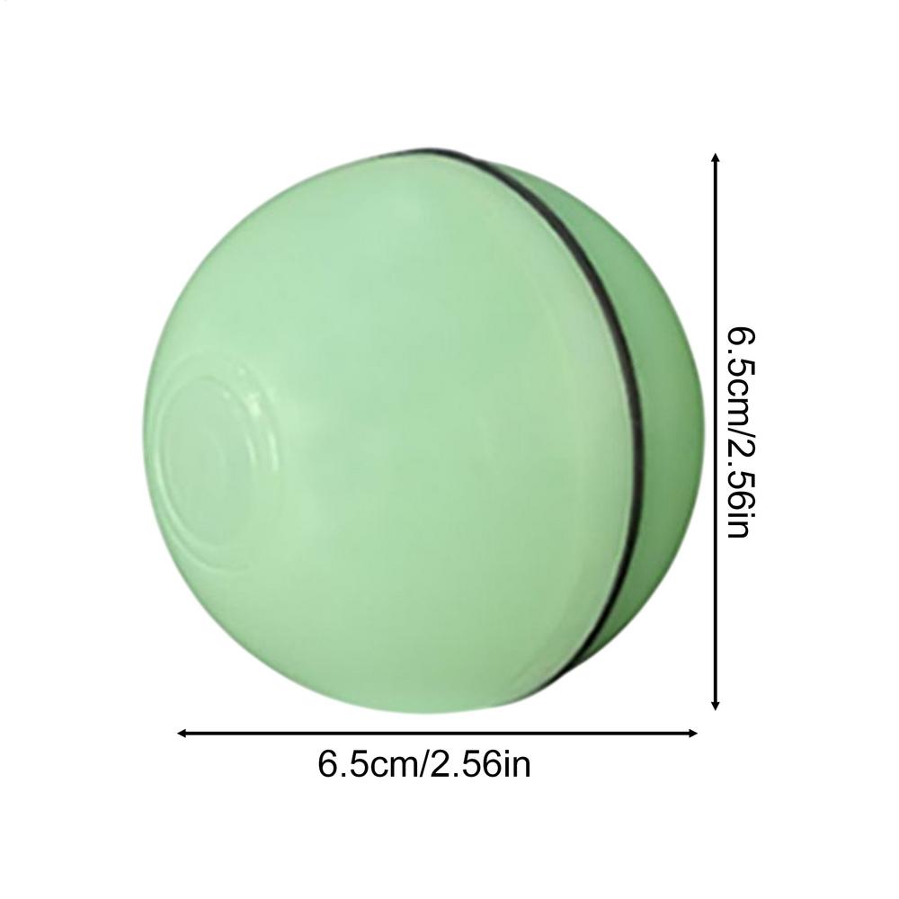 Cat Ball Toy Lighted Interactive Kitten Ball Automatic Moving Kitten Toy for Indoor Cats Relieves Boredom & Encourages Play