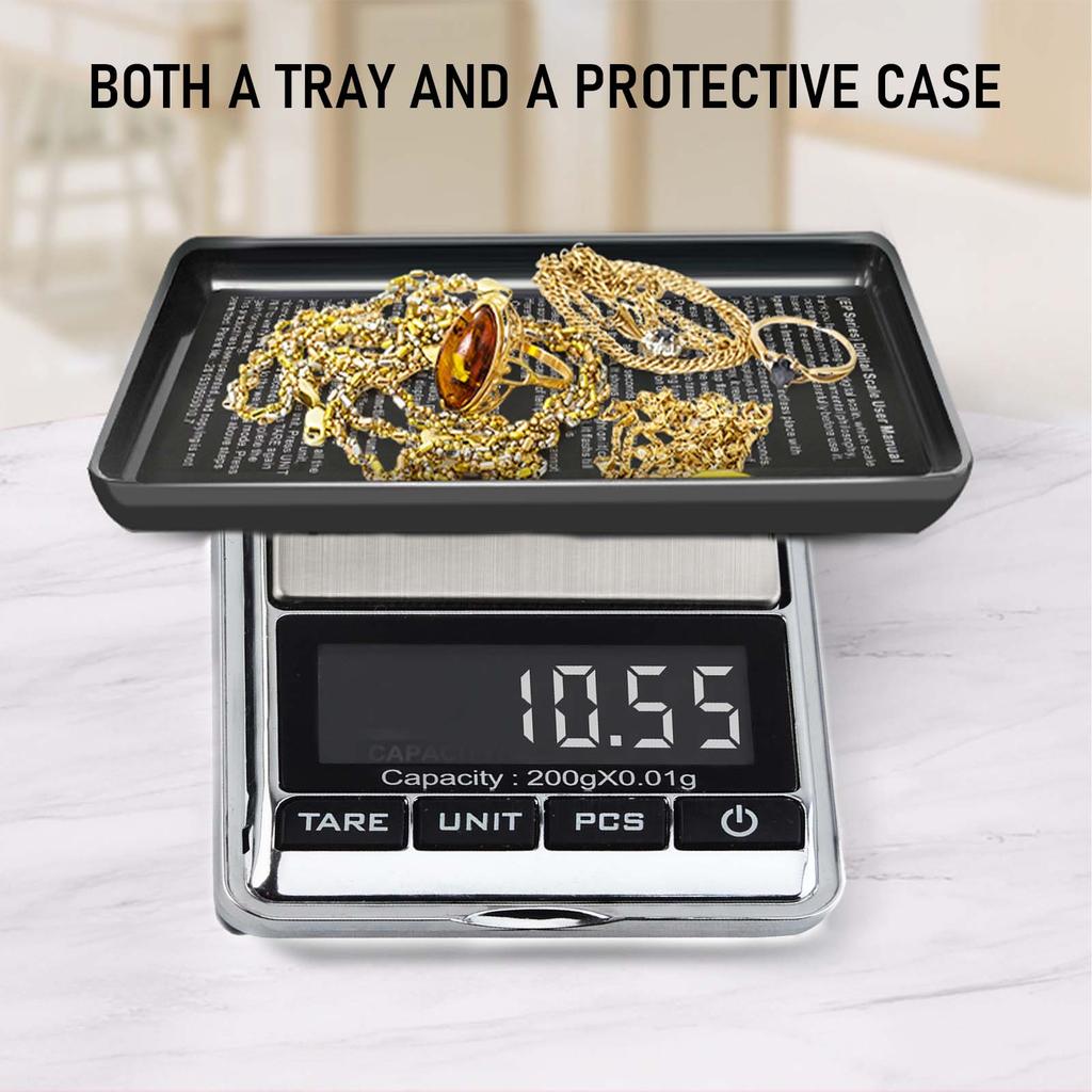 Digital Pocket Scale 200g x 0.01g, Precision(Jewelry Scale) with Protective Cover, Auto-Off, Backlit LCD, 7 Units, Tare Function
