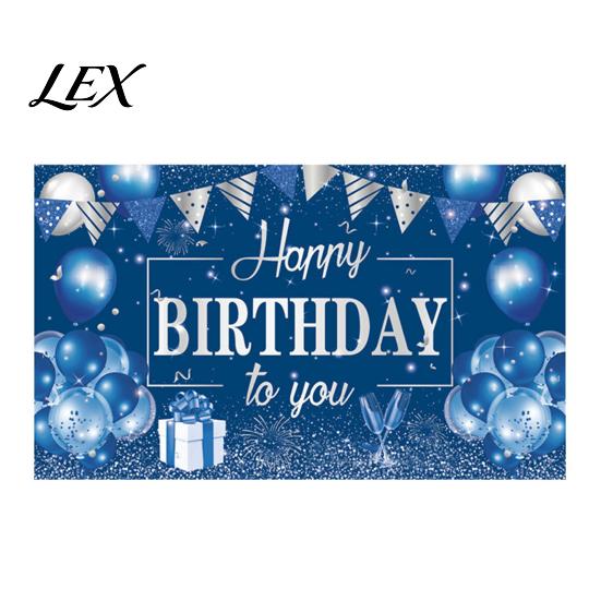 Polyester Birthday Banner Happy Backdrop, Party Photo Background Cloth for Celebration, Wrinkle-resistant Bunting Flag Decor Kids Women, Supplies