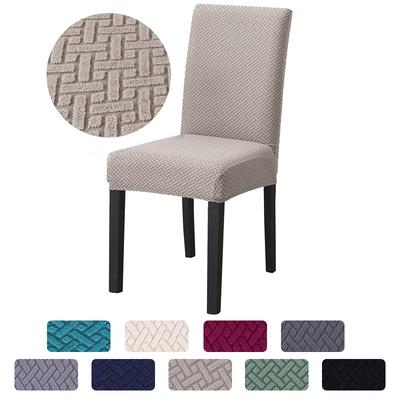 1/2/4/6 Piece Chair Cover Jacquard Dining Spandex Elastic Stretch Slipcover For Chairs Kitchen El Banquet Home Christma