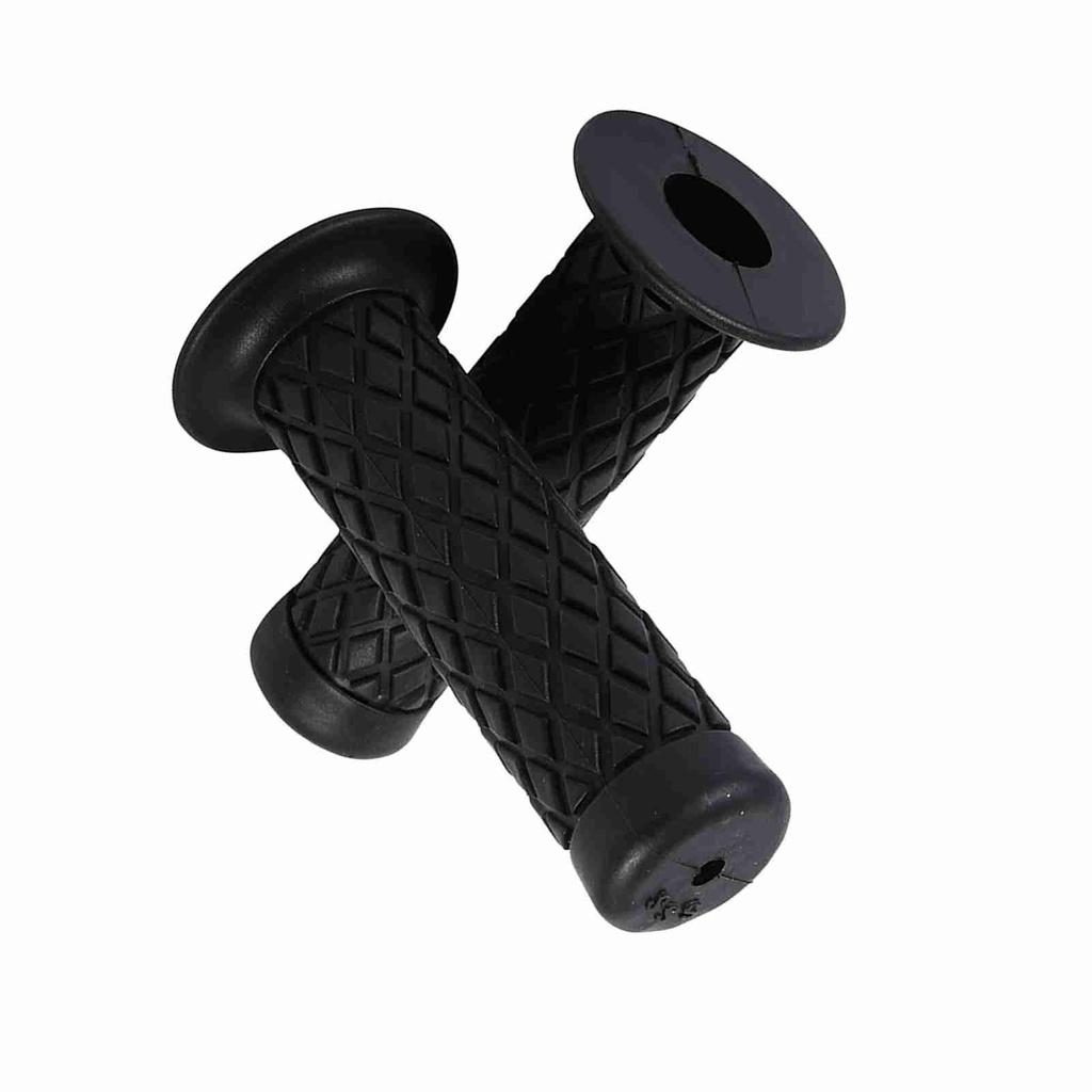 22mm 7 8  Universal Vintage Soft Rubber Handle Bar Hand Grips For Motorcycle Dirt Bike Black