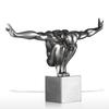 Diver TOOARTS Fiberglass Sculpture Home Decoration Black Diving Sculpture
