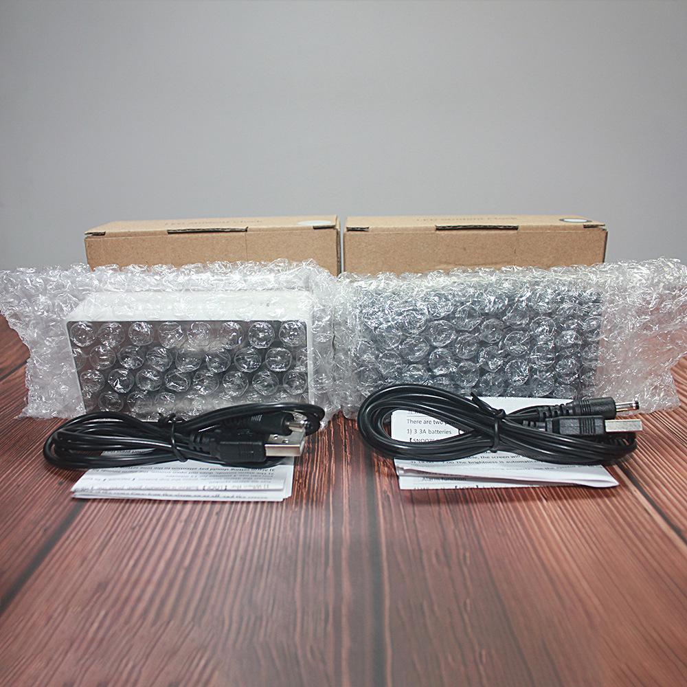 Italian Style Simple New Style Simple Electronic Clock Alarm Clock Bedside Clock Student Alarm Clock Mirror Clock